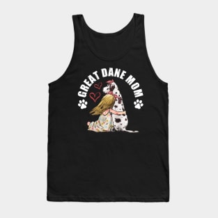 Great Dane Mom Funny Dog Lovers Mama Women Girls Gift T-Shirt Tank Top